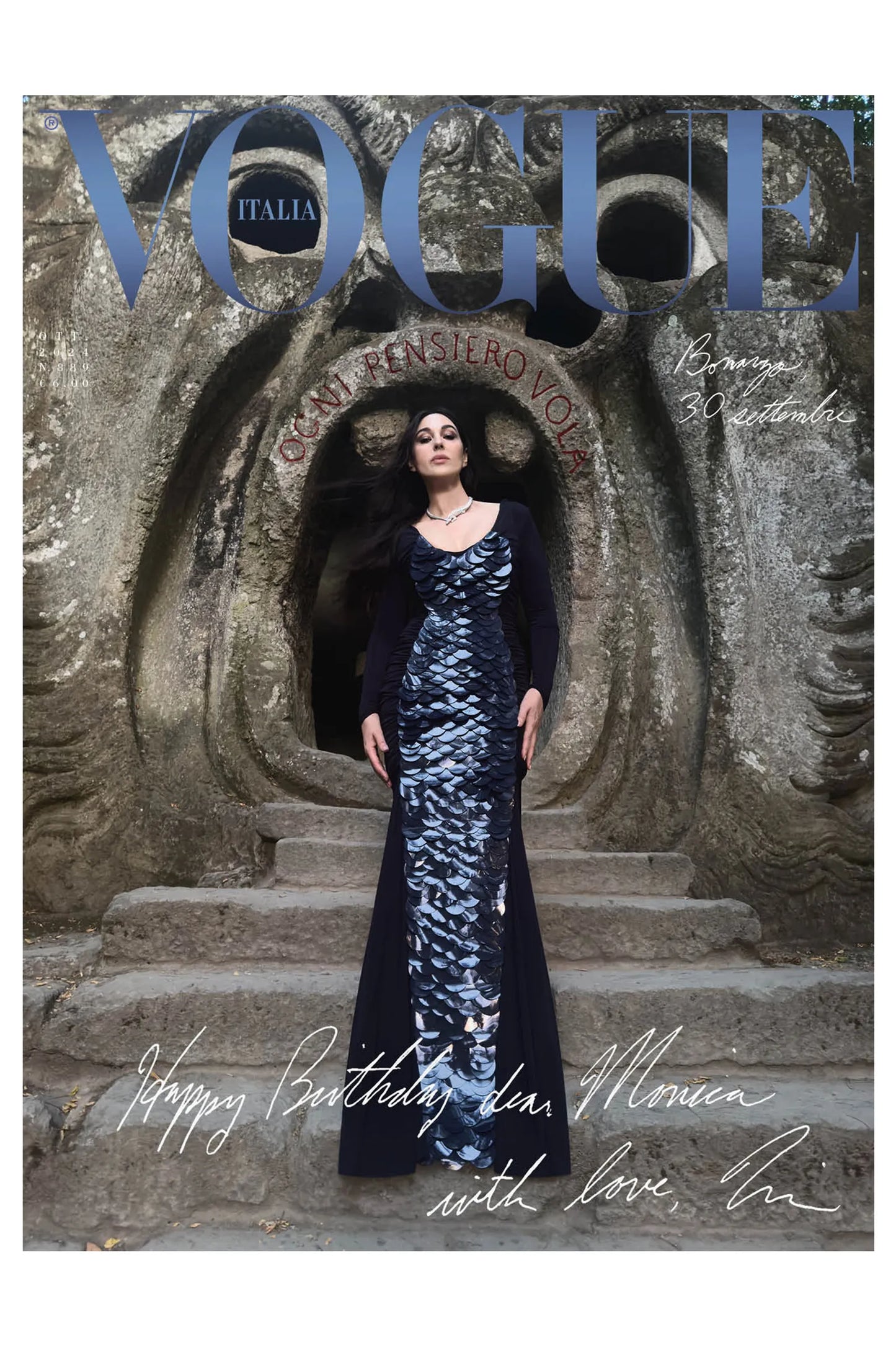 Speciale VOGUE ITALIA Ottobre 2024 - Rivista Copertina da Collezione Monica Bellucci Tim Burton