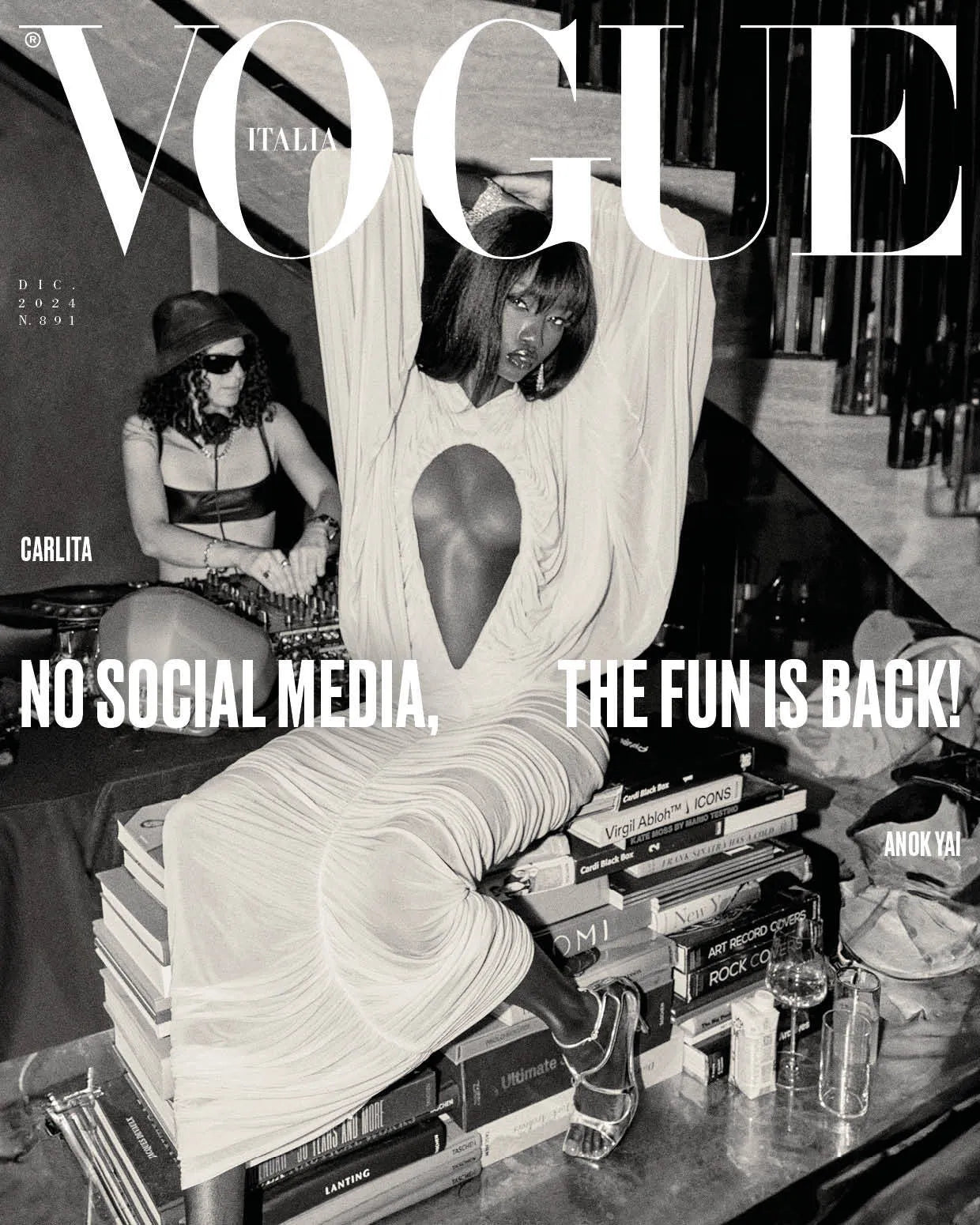 Lot de 6 couvertures par VOGUE ITALIA - 6 couvertures de collection pour le 60ème anniversaire