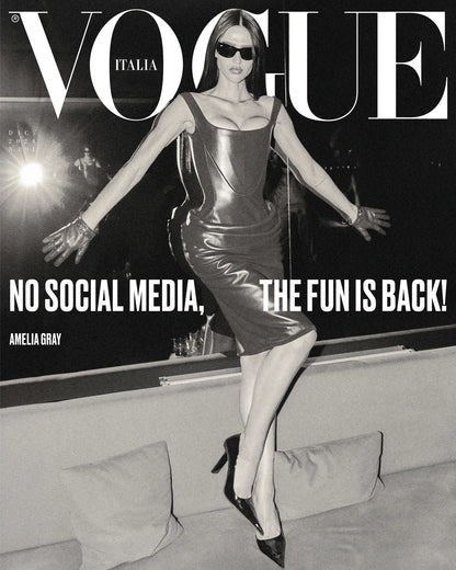 Lot de 6 couvertures par VOGUE ITALIA - 6 couvertures de collection pour le 60ème anniversaire