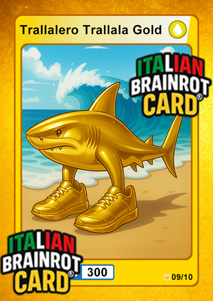 Bustine di Card Italian Brainrot Card "GOLD EDITION"