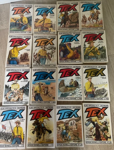 Comics SONDERBUCH Giant TEX WILLER Lot Rare Texone Gebrauchte Erstausgabe