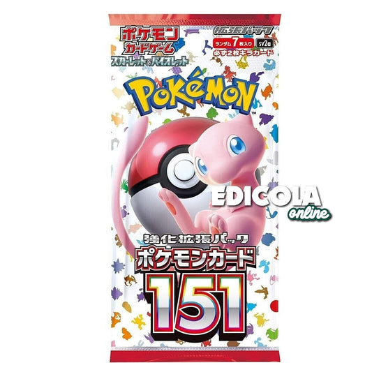 Single Pokémon Booster Packs 151 - ITA Sealed - 3 Expansion Game Cards in Italian