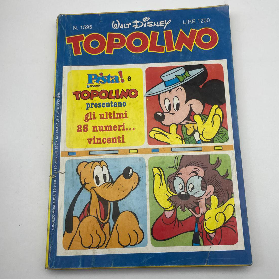 Stock Lotto Fumetti Libretto TOPOLINO