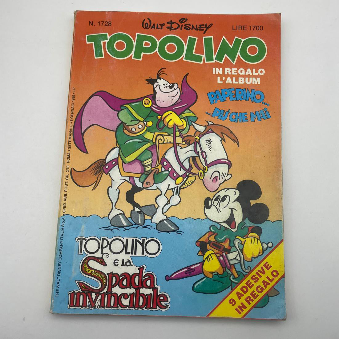 Stock Lotto Fumetti Libretto TOPOLINO