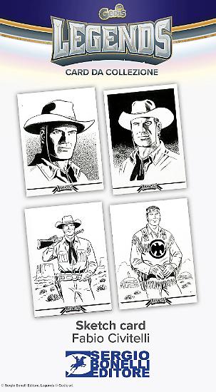 CARD LEGENDS 2024 pack of characters by Sergio Bonelli Editore