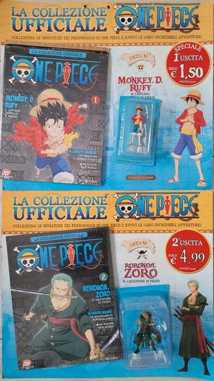 Miniature dei personaggi di One Piece 3D - Hachette