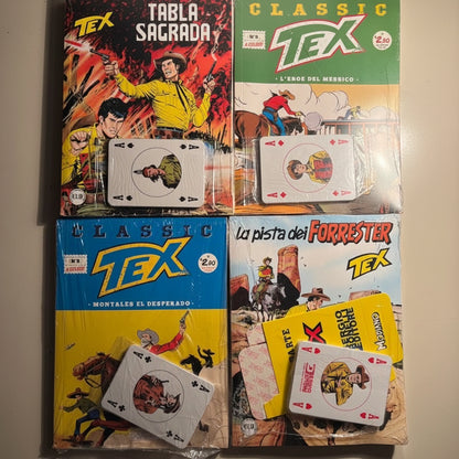 Jeu de cartes TEX 4/4 complet et scellé avec bandes dessinées
