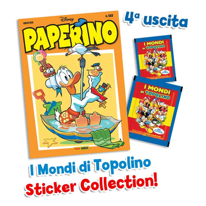Ensemble complet 5/5 albums et paquets d'autocollants Donald Duck 90 ans Donal Duck + Mickey Mouse Comics