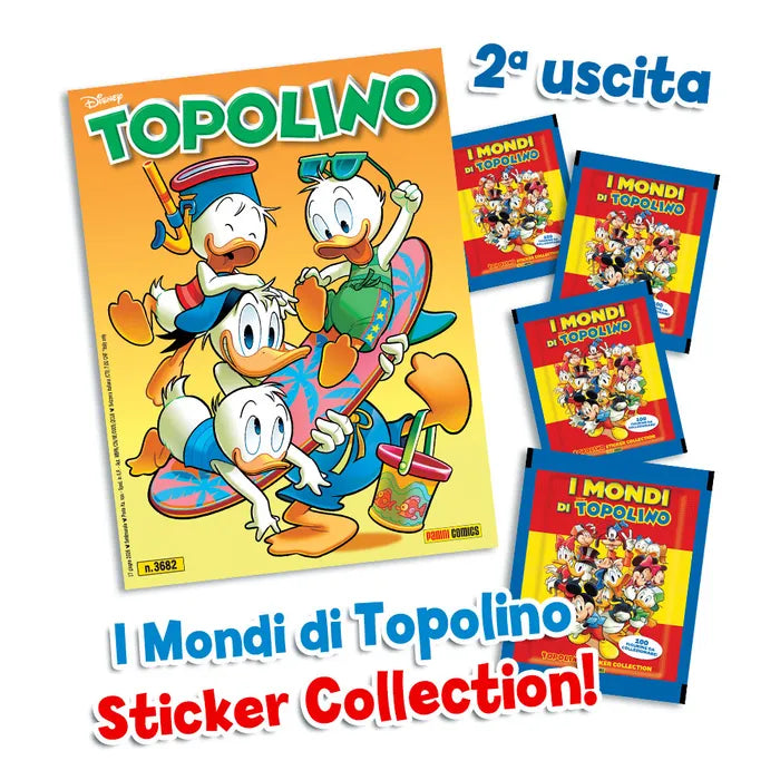 Ensemble complet 5/5 albums et paquets d'autocollants Donald Duck 90 ans Donal Duck + Mickey Mouse Comics
