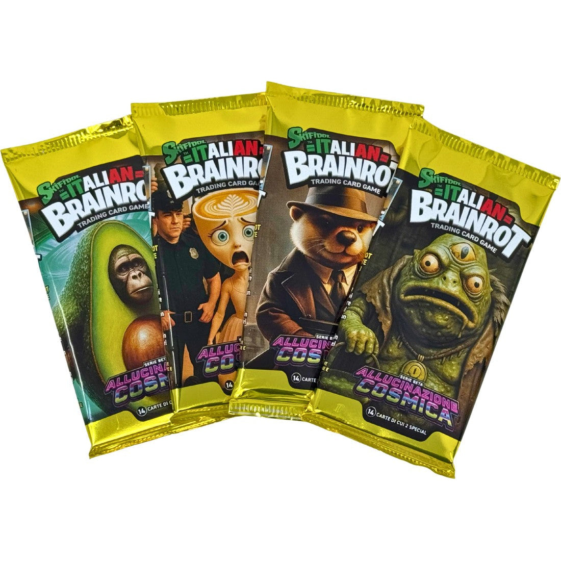 Bustine di 14 Card di Skifidol Italian Brainrot ALLUCINAZIONE COSMICA