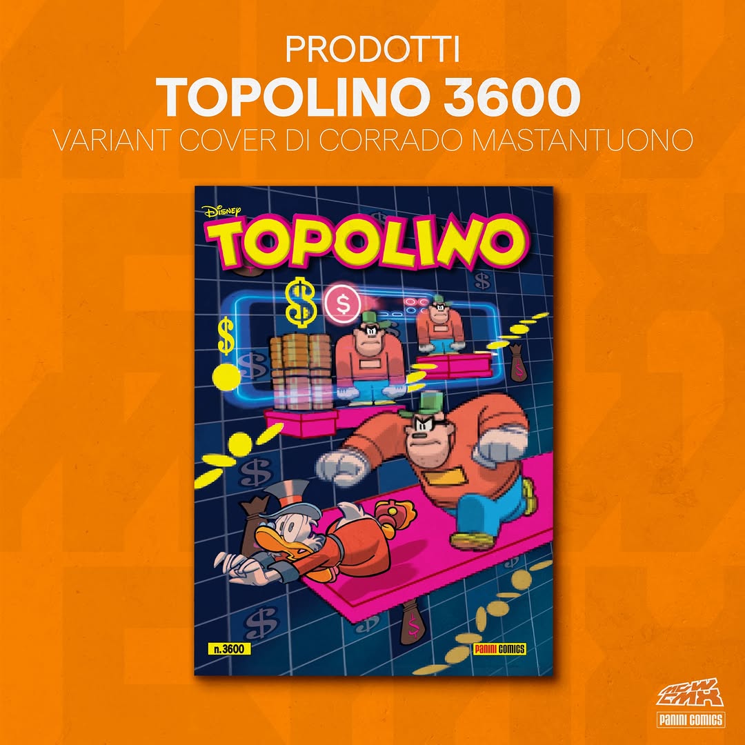 Fumetto Topolino n. 3600 Variant Cover Reveal Milan Games Week & Cartoomics 2024