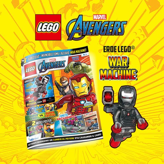 Rivista LEGO MARVEL AVENGERS n.1 + WAR MACHINE