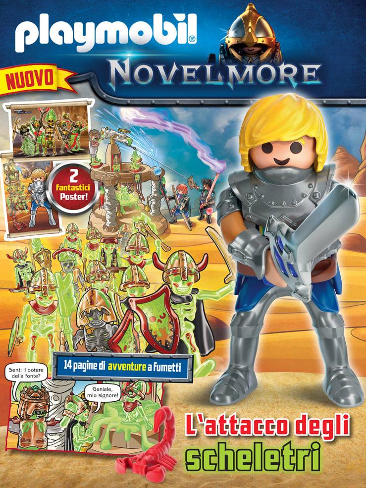 Magazine Playmobil Novelmore n. 6 del 2021  + Scheletro Gu