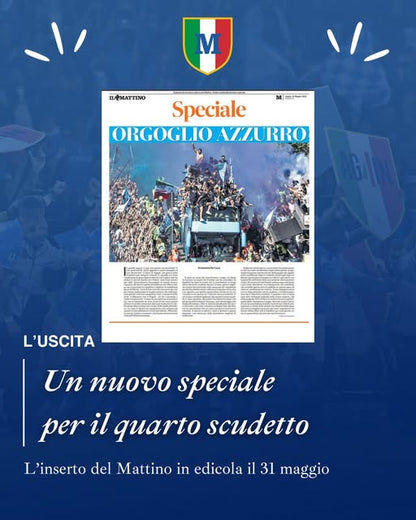 Newspapers il Mattino NAPLES Football SSC Italian Champion 3rd Scudetto 2022-23 2023