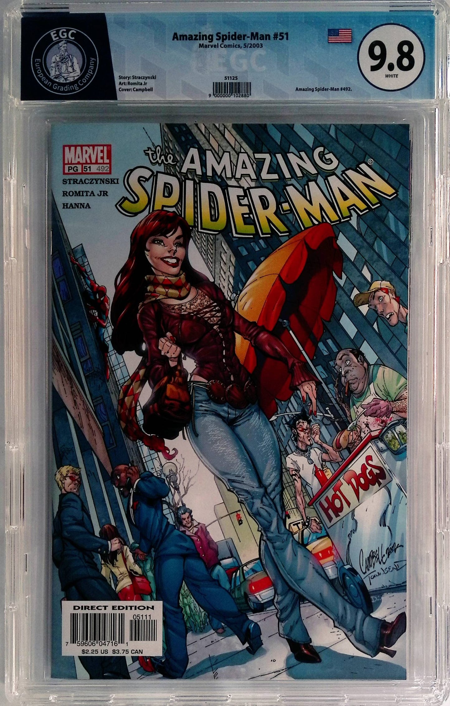Fumetti Gradati EGC : The Amazing Spider-Man (Vol. 2) #51 - EGC 9.8 - Prima edizione 2003