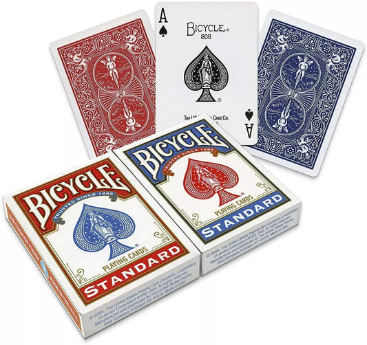 2x Mazzo di Carte BICYCLE dorso Blu Rosso da gioco Francesi POKER Professionali