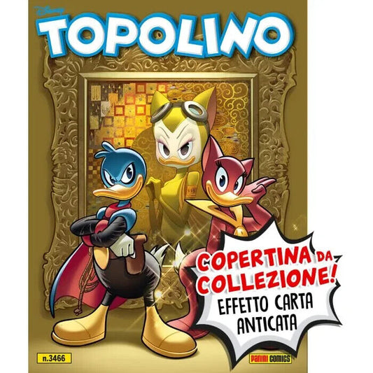 TOPOLINO Comic Book #3466 Collectible Variant Cover Cover Old Paper Rare