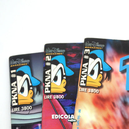 3x Fumetti PKNA #1 #2 #3 Numero 1 2 3 Paperinik New Adventures PK Disney Pikappa