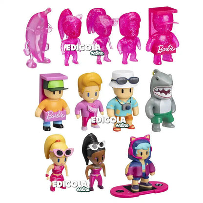 Scegli Personaggi STUMBLE GUYS mini Figures Barbie Action Figure 3D Collezione