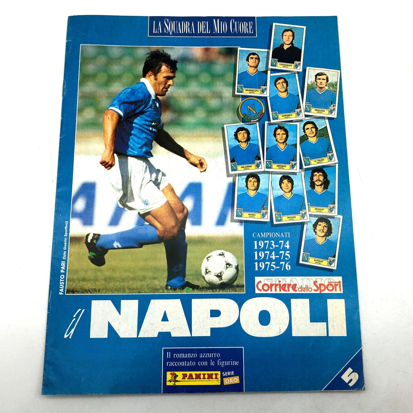 Set 7 Ristampa Album Completo solo Squadra del NAPOLI Figurine Calciatori Panini