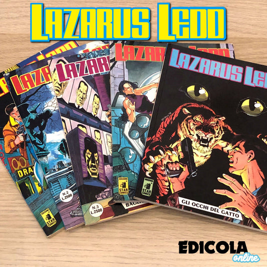 Lot de LAZARUS LEDD Complete Comics Science Fiction Star Comics Très Rare Occasion