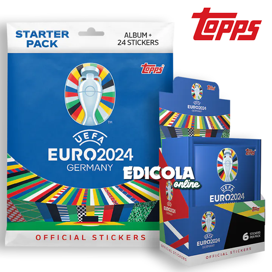 Album et/ou Paquets de Stickers EURO 2024 Allemagne Topps Uefa 24 Stickers Officiels