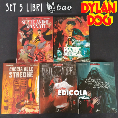 Lotto 5 Fumetti Cartonati di DYLAN DOG Collezione Completa Bao Gigante Variant