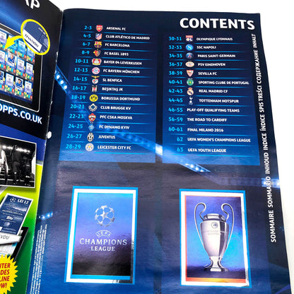 Album complet de stickers joueurs de football LIGUE DES CHAMPIONS 2016-17 Topps UEFA 2017