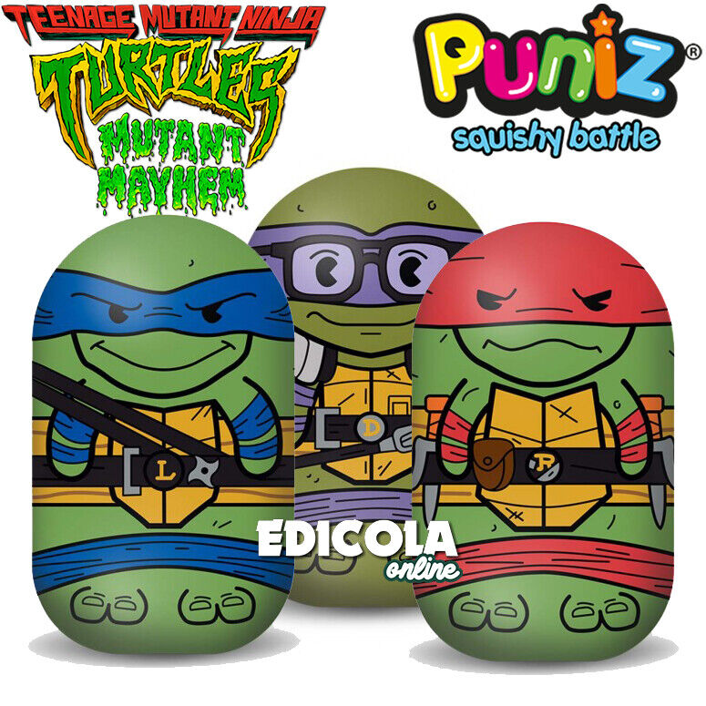 Choisissez les personnages NINJA TURTLES de PUNIZ Squishy Teenage Mutant Turtles TMTN