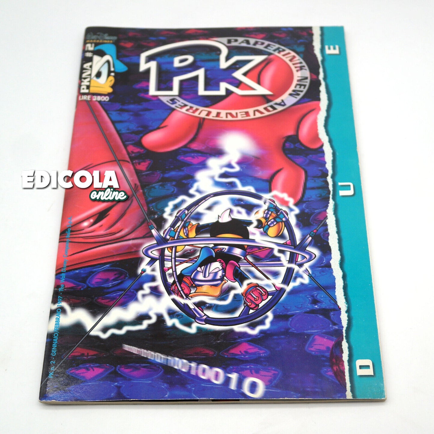 3x Fumetti PKNA #1 #2 #3 Numero 1 2 3 Paperinik New Adventures PK Disney Pikappa