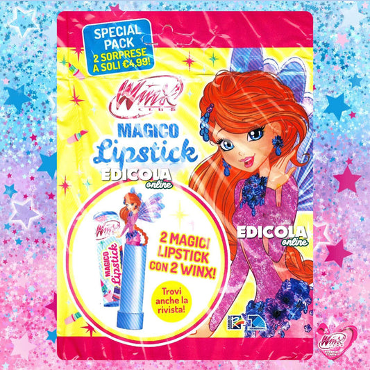Busta Sorpresa con 2 Magici LIPSTICK + 2 Winx Club Rivista di Magazine Bambola