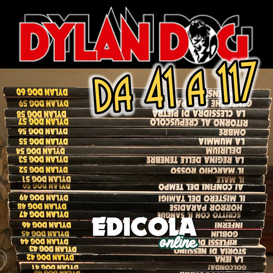 Lotto di Fumetti DYLAN DOG 41 a 117 Sequenza Completa Originale Prima Edizione