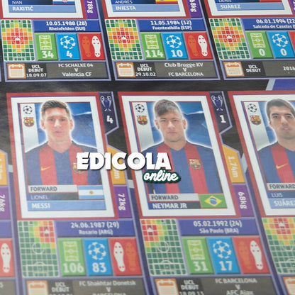 Album complet de stickers joueurs de football LIGUE DES CHAMPIONS 2016-17 Topps UEFA 2017