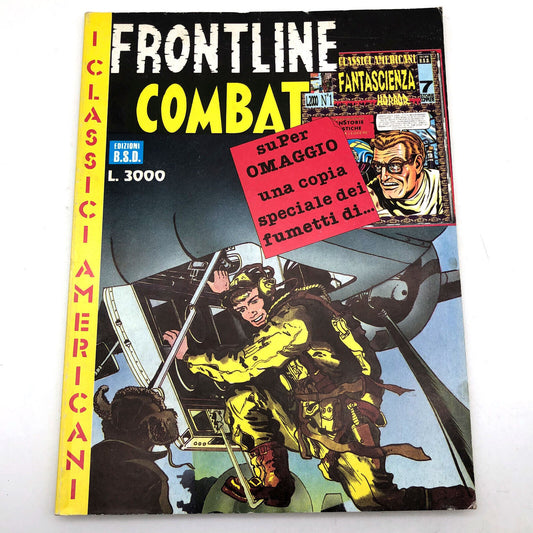 AMERICAN CLASSICS Comic War FRONTLINE COMBAT en italien rare années 1950