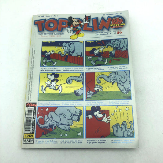 Fumetto TOPOLINO 2979 Cover Variant numero 1 Anastatica 1932 da Collezione Raro