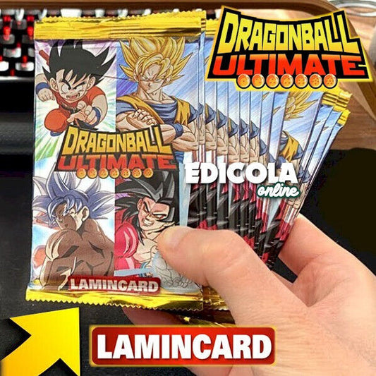 1x Bustine di Card Lamincards DRAGON BALL ULTIMATE Vintage Edicola Carte Lotto