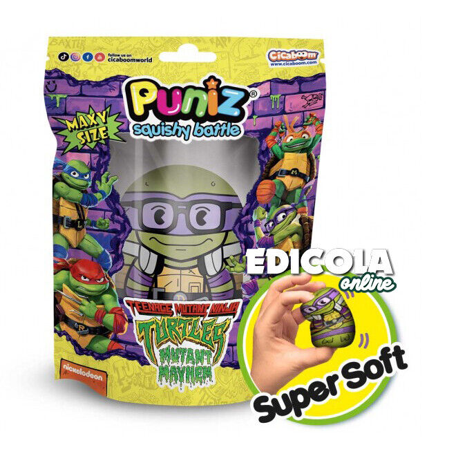 Choisissez les personnages NINJA TURTLES de PUNIZ Squishy Teenage Mutant Turtles TMTN