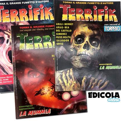 Lotto Fumetti TERRIFIK in italiano 1992 Raro Horror Noir Usati Prima Edizione Cenisio