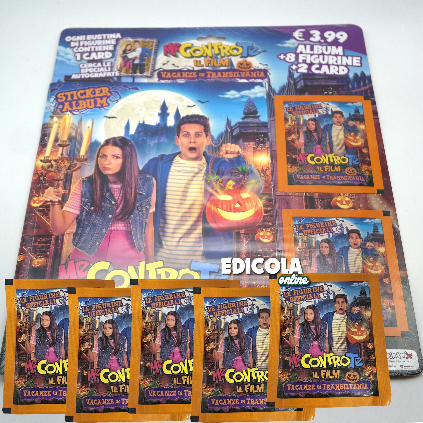 Set Album Me CONTRO Te LUI e SOFI Bustine di Figurine Vacanze in Transilvania