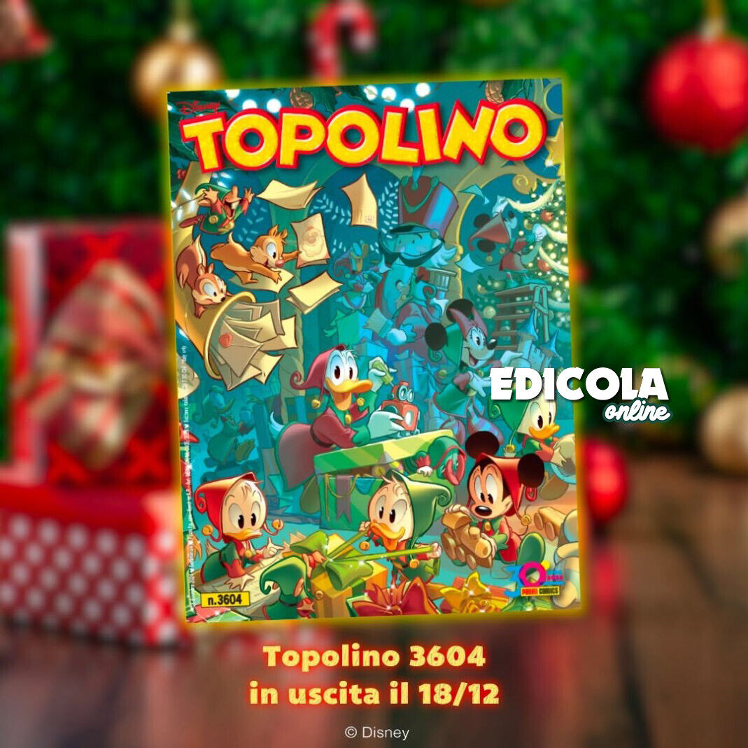 Set 2 Fumetti di TOPOLINO libretto n 3604 + 3605 Collezione Completa Natale 2024