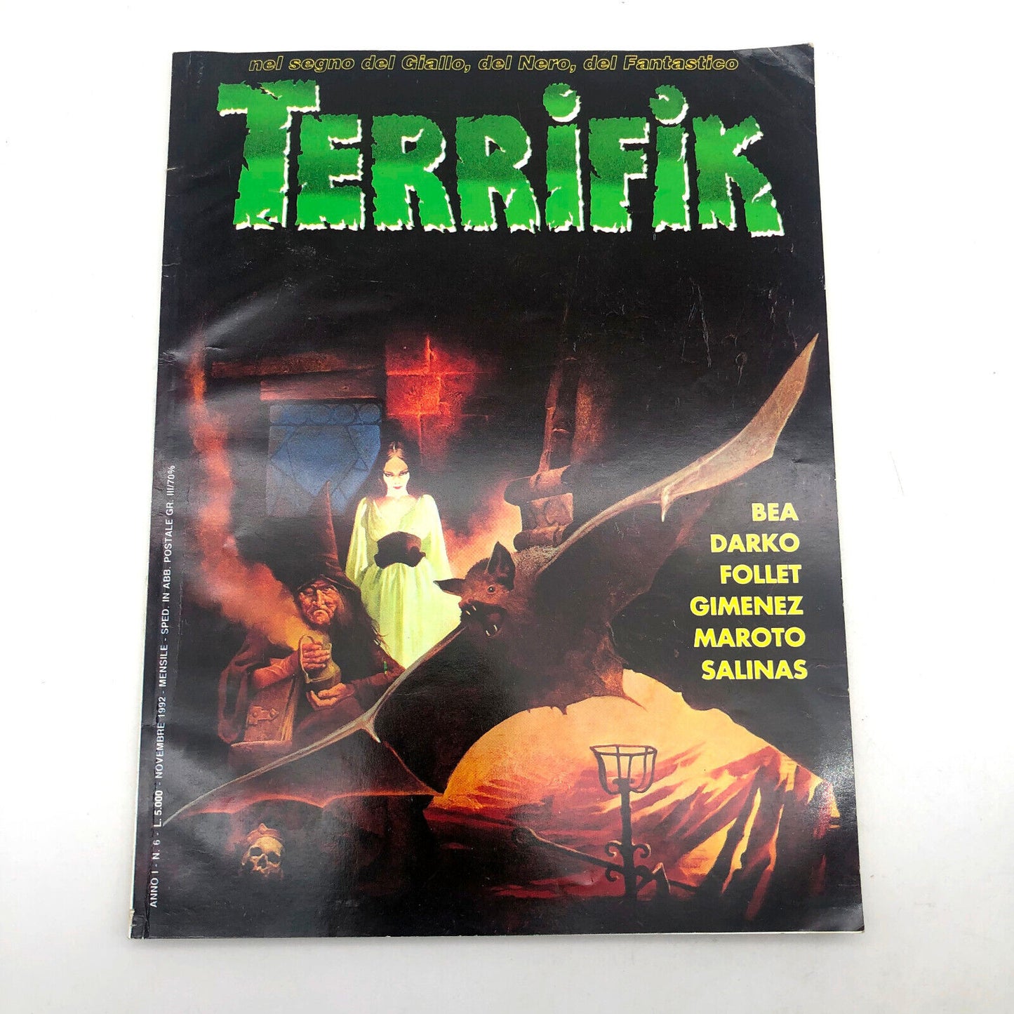 Lotto Fumetti TERRIFIK in italiano 1992 Raro Horror Noir Usati Prima Edizione Cenisio