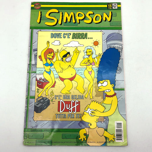 LES SIMPSON bande dessinée n. 13 Homer Bart Marge Lisa en italien Rarissimo Raro 1999