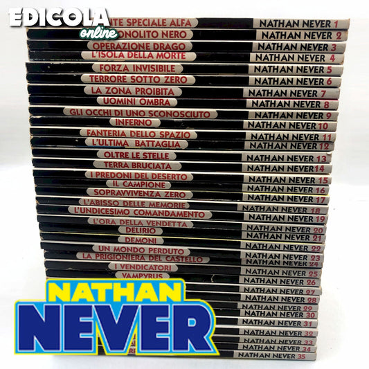 Lot de BD NATHAN NEVER Séquence complète Occasion collection Bonelli Italiani