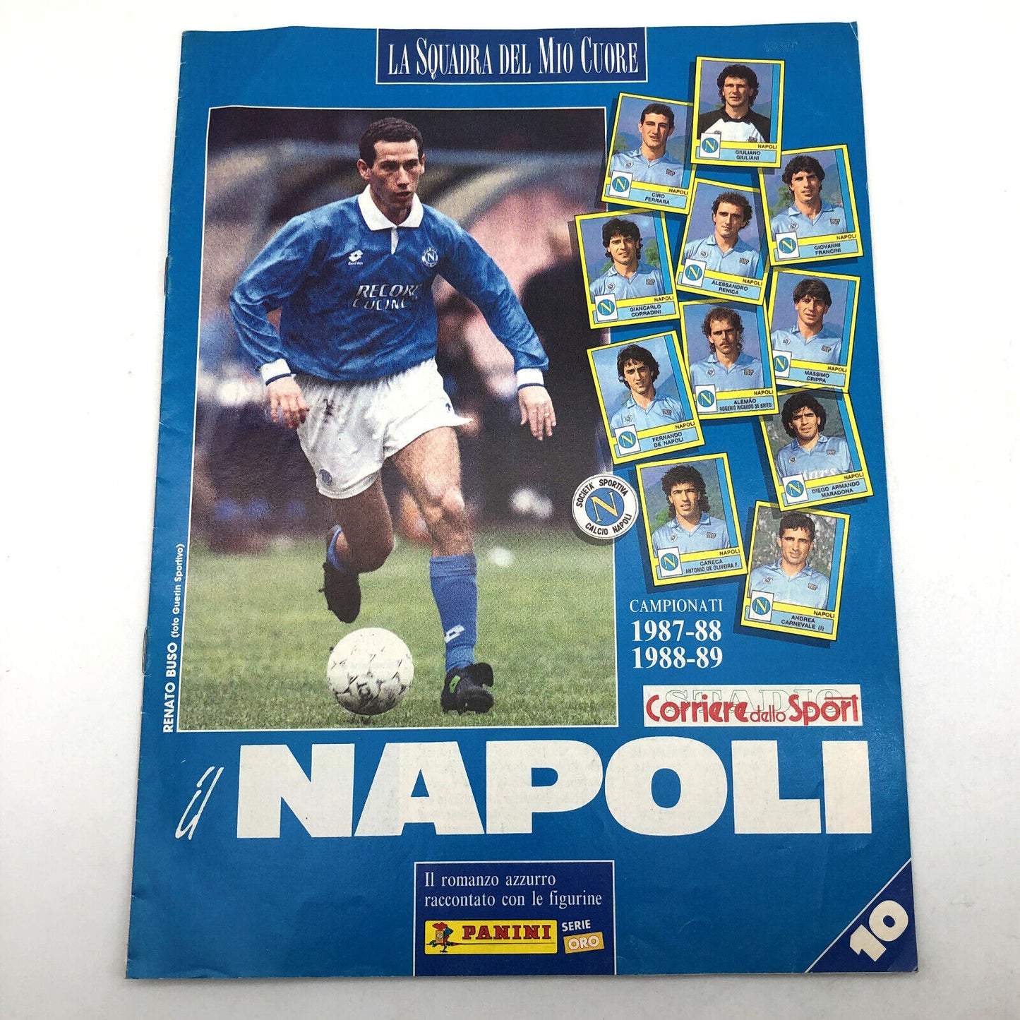 Set 7 Ristampa Album Completo solo Squadra del NAPOLI Figurine Calciatori Panini