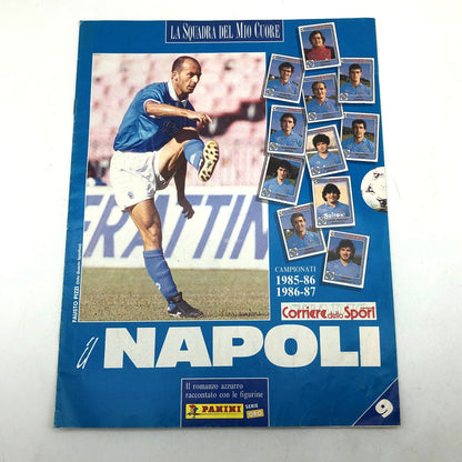 Set 7 Ristampa Album Completo solo Squadra del NAPOLI Figurine Calciatori Panini