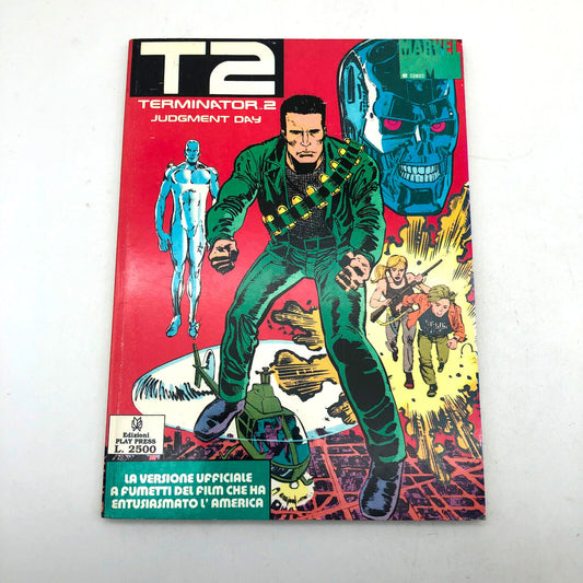 Bande dessinée en italien Très rare TERMINATOR 2 MARVEL Rare film anglo-américain de 1991