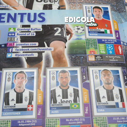 Album complet de stickers joueurs de football LIGUE DES CHAMPIONS 2016-17 Topps UEFA 2017