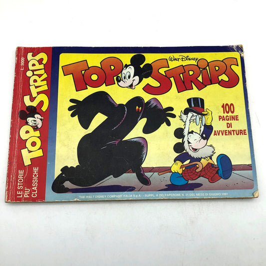 Walt Disney TOPO STRIPS Mickey Mouse Comic Rare Used Original Booklet Vintage