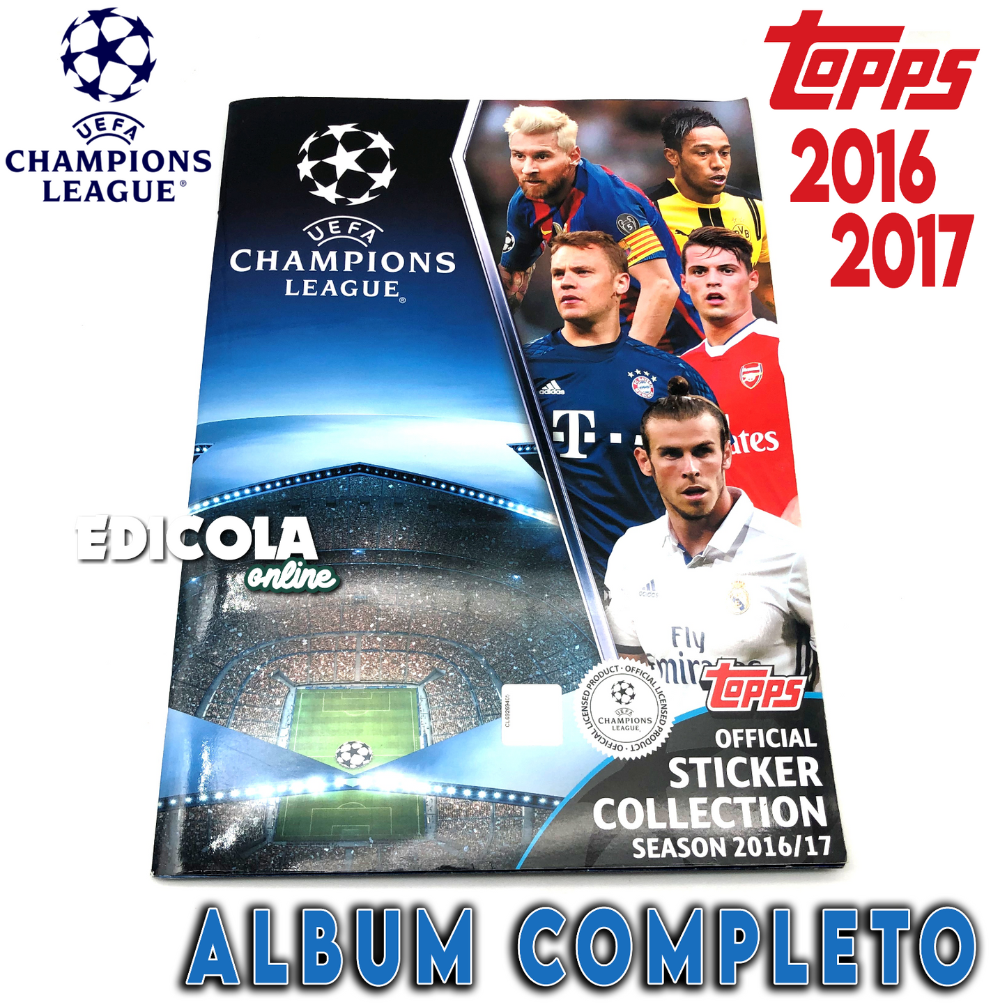 Album complet de stickers joueurs de football LIGUE DES CHAMPIONS 2016-17 Topps UEFA 2017