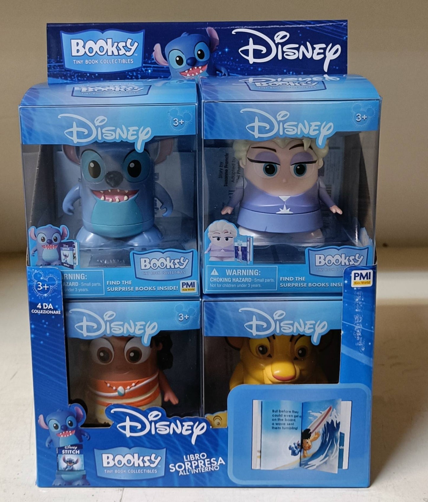 BOOKSY Disney – Personaggio action figure 3D con libretto all’interno